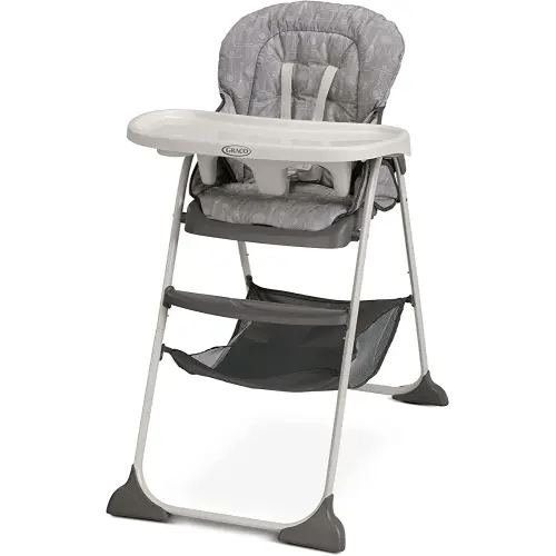 Graco Slim Snacker High Chair, Ultra Compact High Chair, Whisk