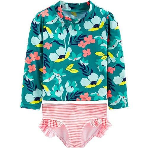 Simple Joys by Carter's Girls' 2-Piece Assorted Rashguard Sets