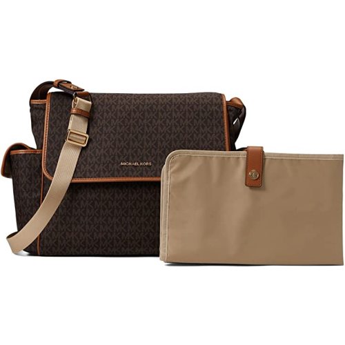 Michael Kors Large Diaper Bag Messenger Brown/Acorn One Size