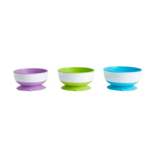 Munchkin 3pk Stay-Put Suction Bowls