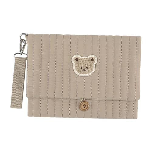 Generic Diaper Organizer Cloth Diaper Bag Reusable Stroller Pouch Bag Organizer for Hotel Room Outdoor Shopping Visit Beach, Brown