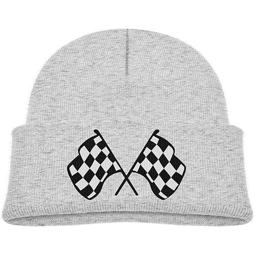 Beanies Hats Newborn Boys Girls Funny Warm Caps Checkered Flags Hat Infant Race Flag Hats Baby Beanies Cap