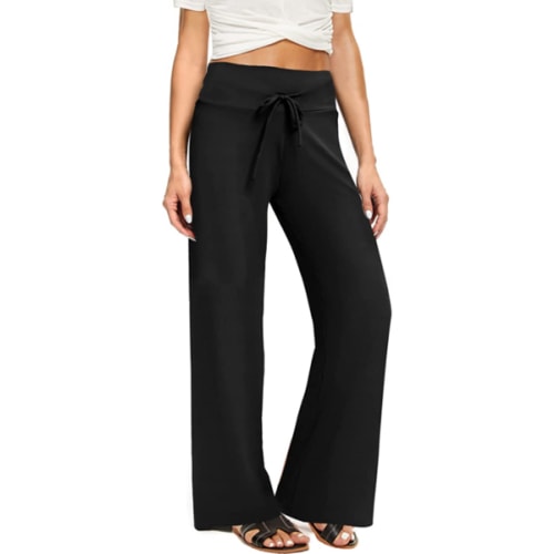 ZOOSIXX Buttery Soft Black Pajama Pants for Women, Plaid Comfy Casual Lounge Pajama Bottoms