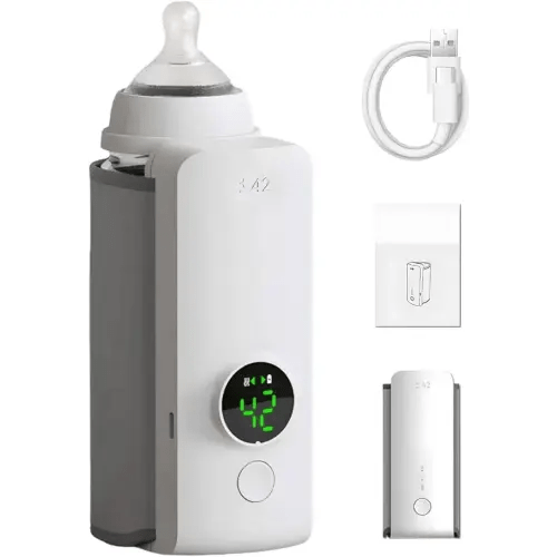 Portable Baby Bottle Warmer,Baby Bottle Warmer Portable Travel,Bottle Warmer on The Go Portable,Car Bottle Warmer,Battery Operated Bottle Warmer,Cordless Bottle Warmer for Outdoor