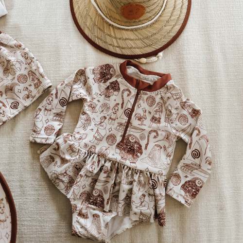 Magical Little Babes M O A N A Long Sleeve Rashguard One piece Swim *READY TO SHIP