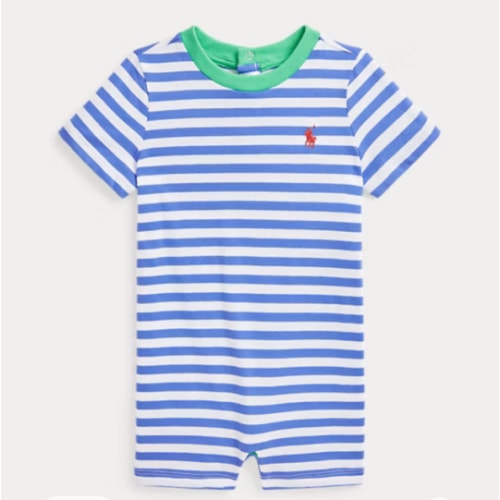 Striped Cotton Jersey Shortall