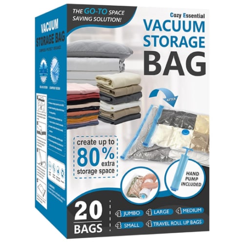 Cozy Essential Vacuum Storage Bags (20-pack)