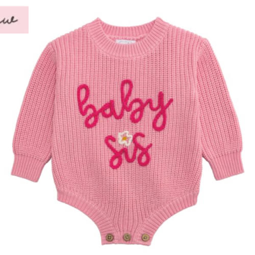 Sibling Baby Sweater Bubble