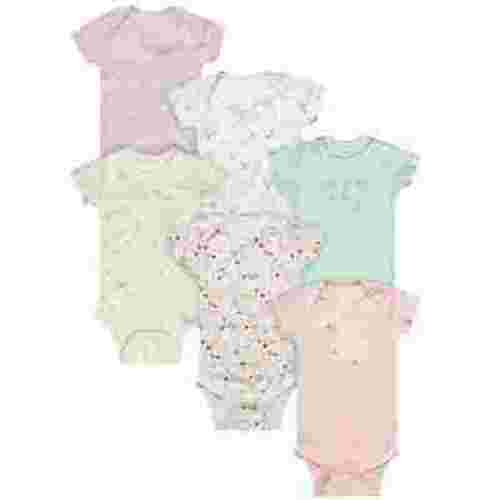 Gerber Baby Neutral 6-Pack Short Sleeve Bodysuits, Sizes Newborn - 18 Months