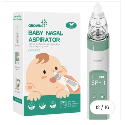 Adjustable Suction Nasal Aspirator with 3 Soft Tips