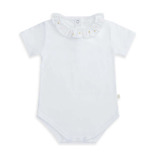Heart And Angel Wing Short Sleeve Onesie | Over The Moon