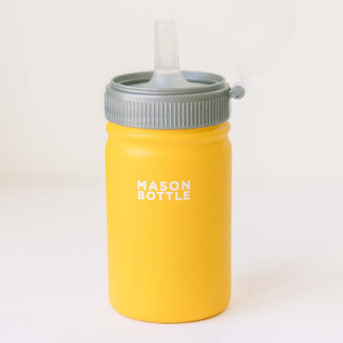 Stainless Steel Straw Cup, 16oz – Mason Bottle