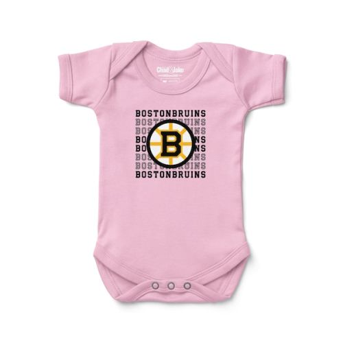 Boston Bruins Chad & Jake Newborn & Infant Bodysuit - Light Pink