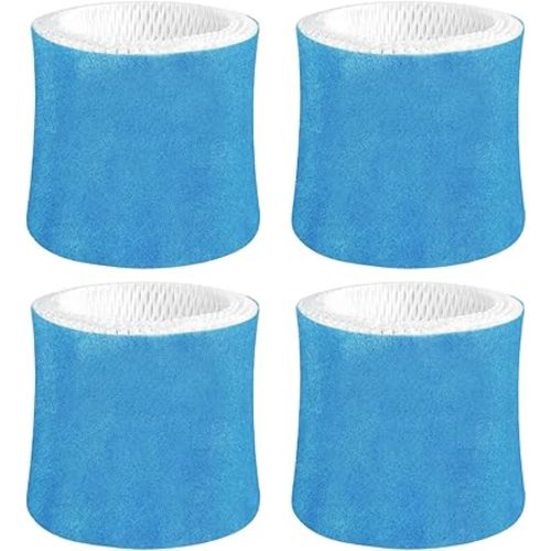 Humidifier Wicking Filter Replacement 2.0 Compatible with Canopy Bedside and Nursery Humidifier 2.0, Wood Pulp & Paper Filter, 4 Pack (Blue)