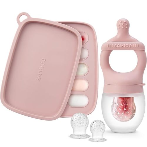 Baby Food Fruit Feeder and Breastmilk Popsicle Mold Set