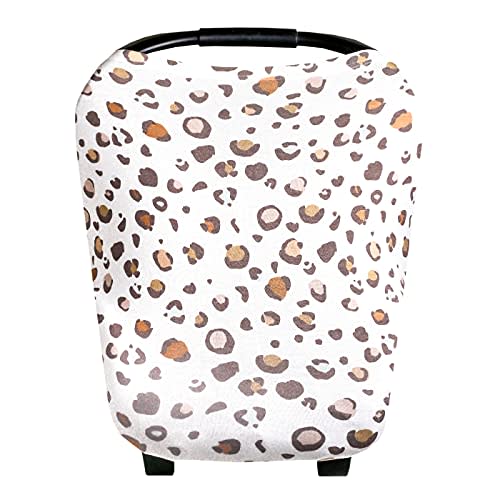 Copper Pearl Multi-Use Cover: Car Seat Covers, Nursing Cover, and Stroller Cover for Sun - Stretchy Fabric, All-Season Use, Stylish Designs, Easy Access for Moms - Millie