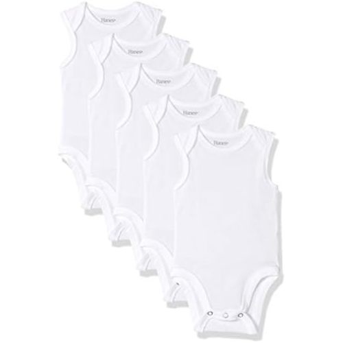 Hanes Baby and Toddler Ultimate Flexy Sleeveless Bodysuit (5 Pack)