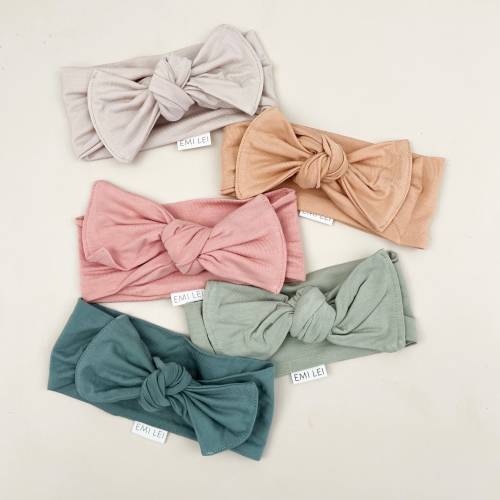 Bamboo Adjustable Headband Bow | Bamboo hair accessories, bamboo bow, bamboo knot bow, adjustable headband, baby bow, baby gift, headband