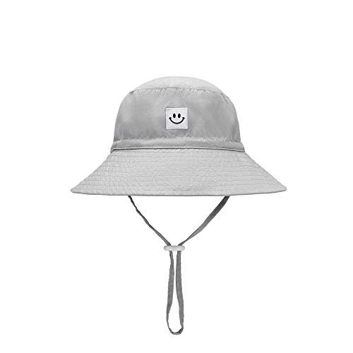 Baby Sun Hat Smile Face Toddler UPF 50+ Sun Protective Bucket hat Nice Beach hat for Baby Girl boy Adjustable Cap
