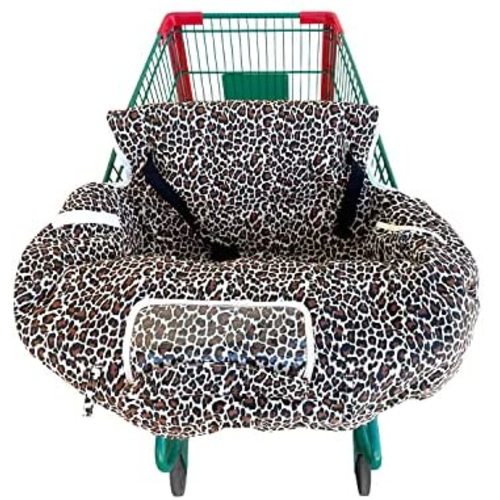 Shopping Cart Cover for Babies- Baby High Chair Cover Restaurant- Shopping Cart Covers for Baby Girl- Grocery Cart Cover for Baby- 7 in 1 Fold & Carry Compact Baby Shopping Cart Cover w/Phone Pocket