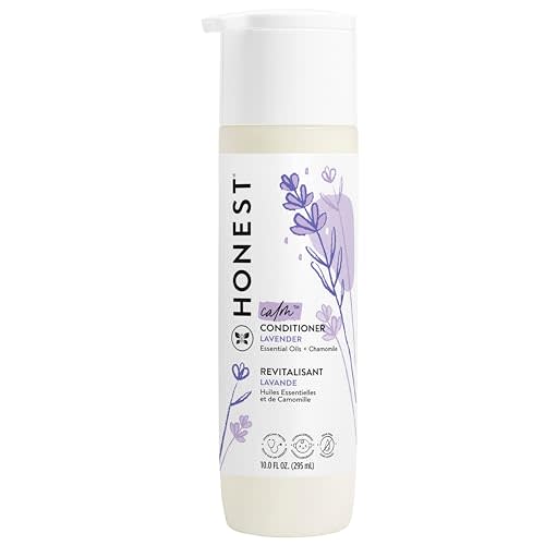 The Honest Company Silicone-Free Conditioner | Gentle for Baby | Naturally Derived, Tear-free, Hypoallergenic | Lavender Calm, 10 fl oz