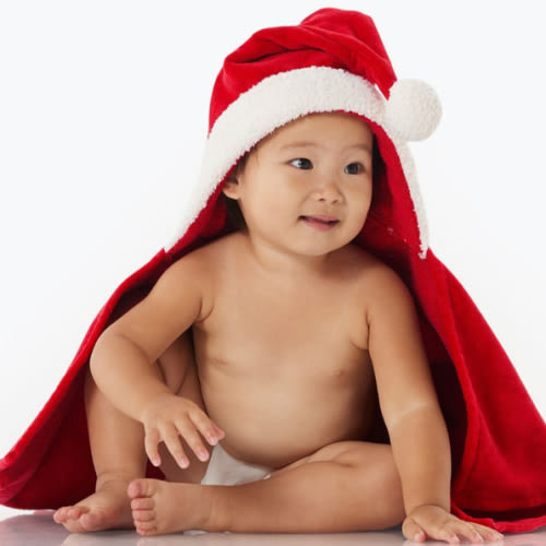 Santa Baby Hooded Towel