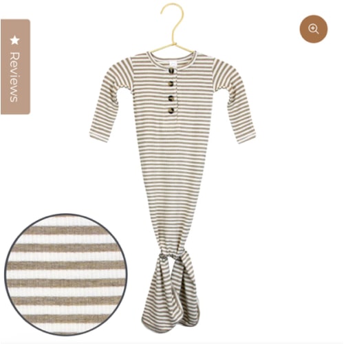 Indy Ribbed Knotted Gown