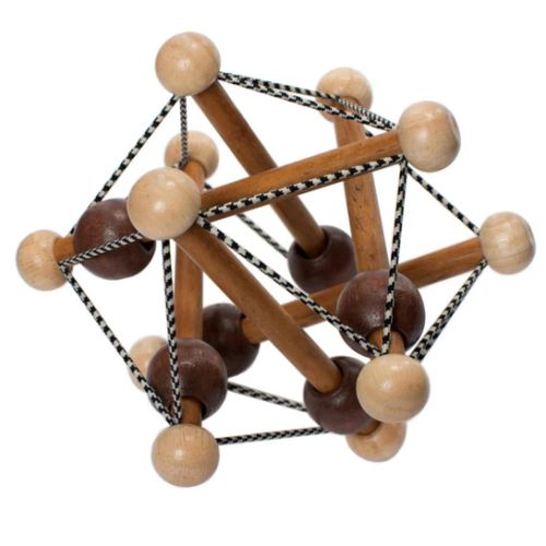 Skwish Wooden Baby Rattle & Teething Toy