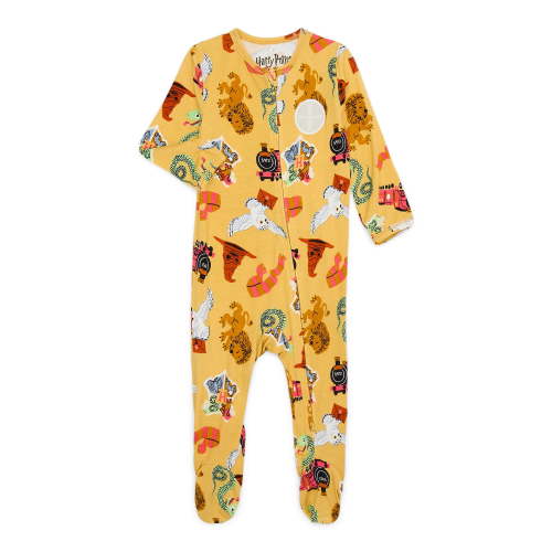 Harry Potter Baby Unisex Footed Sleep N Play Pajamas, Sizes Newborn-6/9 Months