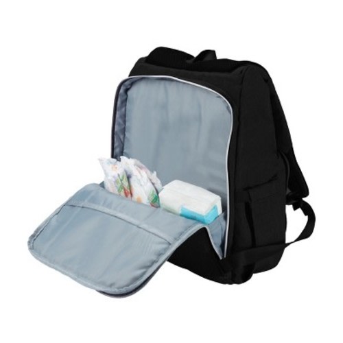 KeaBabies Diaper Bag Backpack Explorer, Color: Trendy black