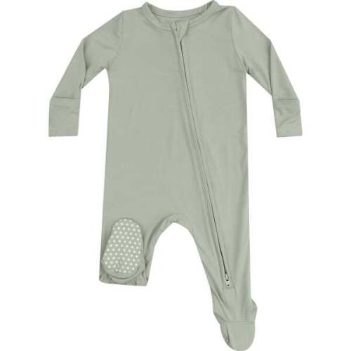 2 Way Zipper Footie, Solid Desert Sage - Angel Dear | Maisonette