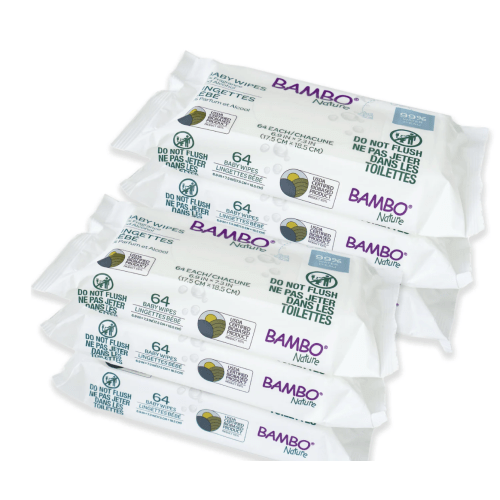 Bambo Nature Baby Wipes - 6 pack