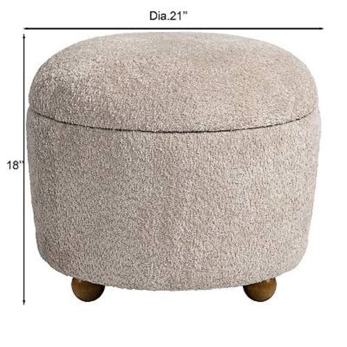 Madison Park Angela Storage Ottoman