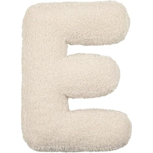 Letter Pillow English Letter Plush Pillow Cozy Lambswool Initial Throw Pillow Alphabets Letter Decorative Cushion Comforting Huggable Stuffed Cushion for Bedroom Sofa（15.7 * 13.8 * 3.9 in）