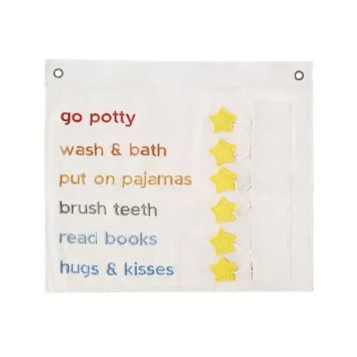 Brands We Love Bedtime To-Dos Wall Hanging by Janie and Jack