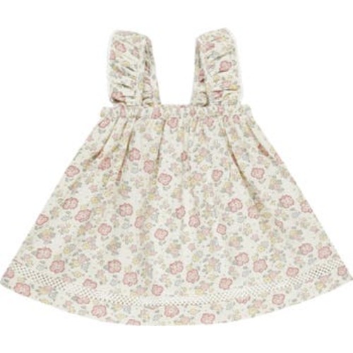 Floral Organic Cotton Trapeze Dress, 0-3M