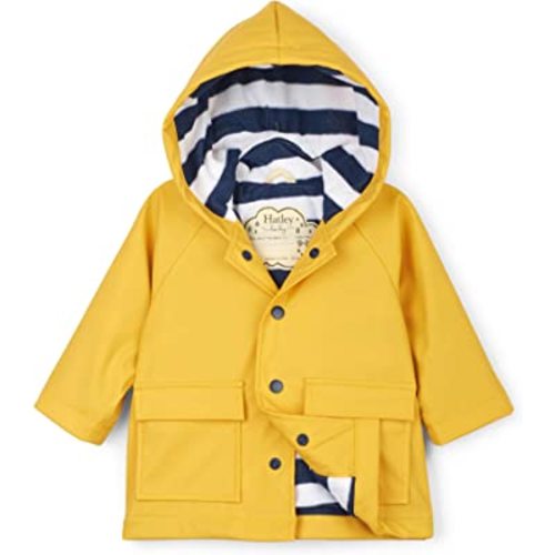 Hatley Baby Boys Printed Raincoats, Yellow, 9-12 Months