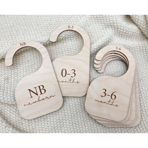 Baby Nursery Closet Dividers Handmade Wood Clothes Size - Etsy