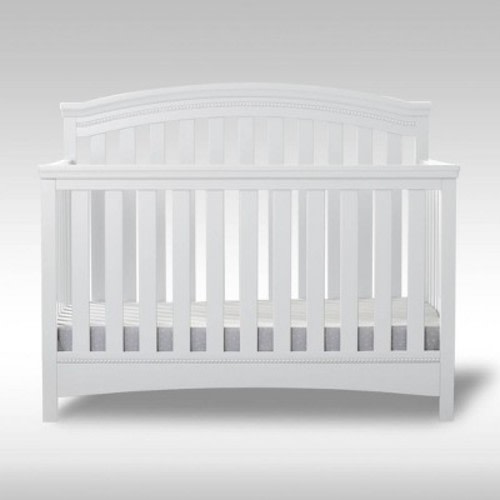 Delta Children® Emerson 4-in-1 Convertible Crib, Color: Bianca White