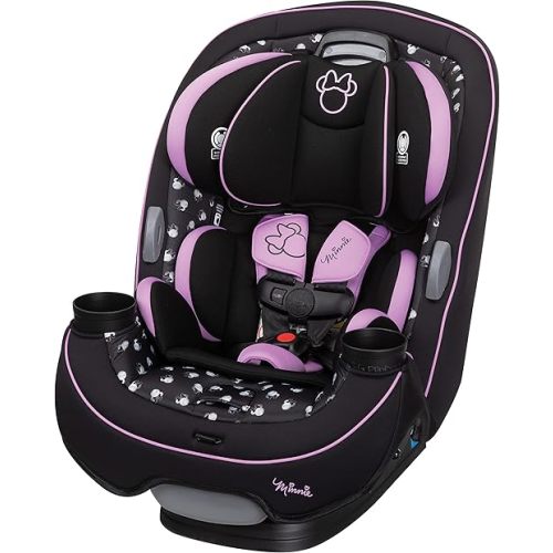Disney Convertible Car Seat, Rear Facing 5-40 pounds, Forward Facing 30-65 pounds, Booster 40-100 lbs, Convert From Infant to Toddler, Midnight Minnie