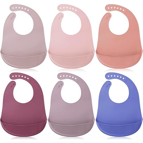 Mepase Silicone Bibs Waterproof Silicone Baby Bibs Soft Adjustable Baby Feeding Unisex Kid Eating Supplies