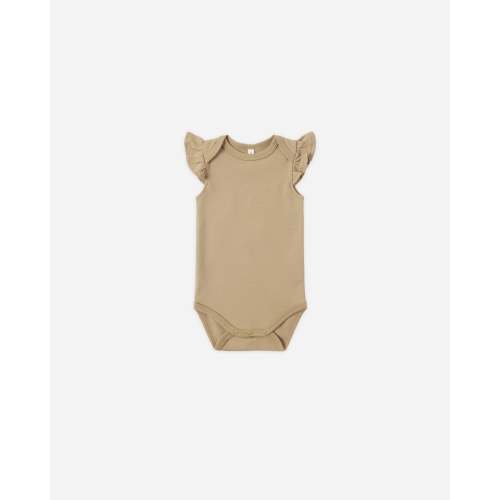 Flutter Sleeve Bodysuit Honey – Quincy Mae