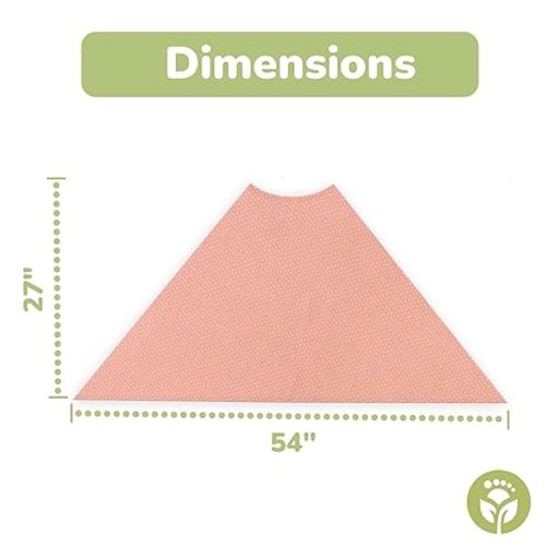 WeeSprout Nursing Cover for Breastfeeding, Soft & Breathable Nursing Poncho, Neck Insert for Hands-Free View, Machine Washable & Dryer Safe Feeding Cover Up - Dotted Rose