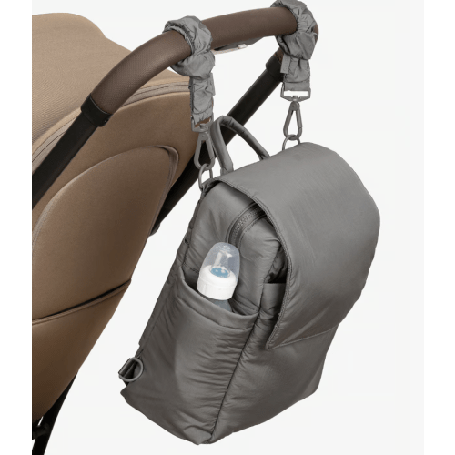 Convertible Mini Diaper Backpack with Stroller Straps in Slate | CALPAK