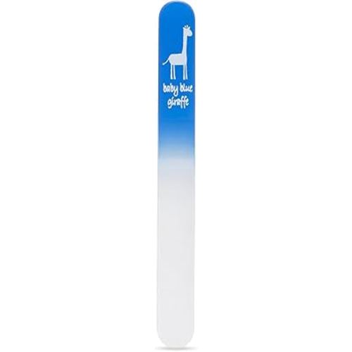 Baby Nail File, Safe Alternative for Nail Clippers, Must-Have Baby Essentials, Ideal Gift for Any Occasion Including Baby Shower, Blue - Baby Blue Giraffe