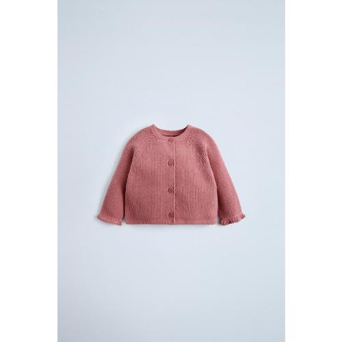 KNIT CARDIGAN - Pink | ZARA United States