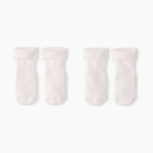 Hanna Andersson 2-Pack Baby Socks - White, Newborn