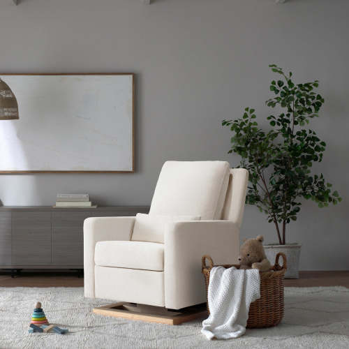 Babyletto Sigi Recliner and Glider in Eco-Performance Fabric | Water Repellent & Stain Resistant