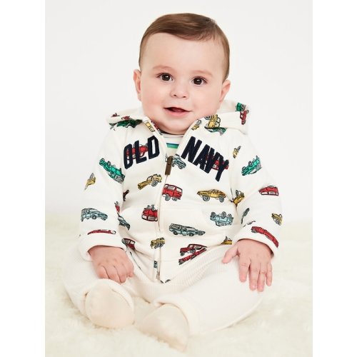 Logo-Graphic Zip Hoodie for Baby