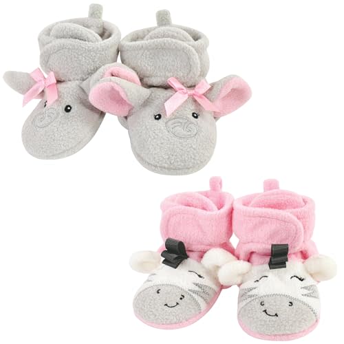 Hudson Baby Unisex-Child Cozy Fleece Booties Winter Accessory Set